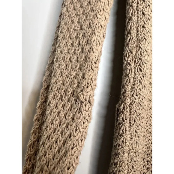 Anthropologie Sparrow Brown Knit Hooded Snap Up Pocket Cardigan Sweater Small - Picture 10 of 12